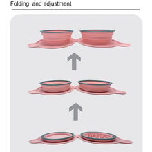 Load image into Gallery viewer, Foldable Silicone Pet Bowls Non-toxic Portable Pet Travel Feeding Bowl Folding Puppy Cat Bowl Outdoor Food Dispenser Feeder
