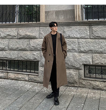 Load image into Gallery viewer, Korean Inspired Long Windbreaker
