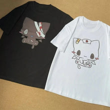 Load image into Gallery viewer, Women T Shirts Cartoon Printed Funny Couple Sweet Short Sleeve O Neck Loose Y2k Harajuku Tops Female Casual Tshirt Streetwear
