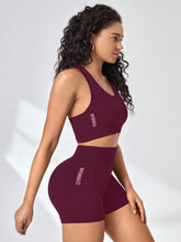 Load image into Gallery viewer, Women Yoga Set Bra Shorts Set Seamless Fitness Tracksuit Gym Running Shorts Sports Set Workout Shockproof Vest Outfit
