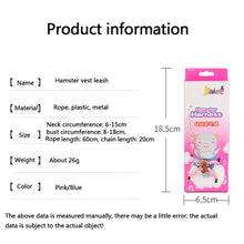 Load image into Gallery viewer, Small Animal Pet Leash Adjustable Soft Set Bird Mouse Hamster Ferret Pigskin Strap Bite Resistant Leash Guinea Pig Accessories

