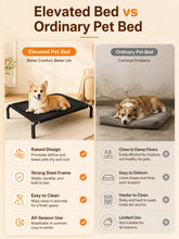 Load image into Gallery viewer, Elevated Pet Bed for Dogs, Washable Dog Bed for Small, Medium, Large &amp; XL Puppies, Breathable Mesh Dog Bed
