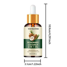 Load image into Gallery viewer, Rosemary Oil Hair Essential Coconut Oil Improve Hair Loss And Nourishes Strengthen Hair Roots Scalp Treatment Hair Care
