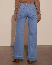 Load image into Gallery viewer, High Waist Retro Straight Jeans
