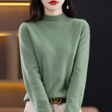 Load image into Gallery viewer, Merino Wool Mock Neck Pullover
