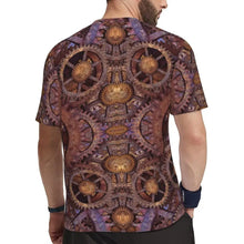 Load image into Gallery viewer, Gym T Shirt For Men Steampunk Design T-Shirts Fashion Wonderful Clockwork Vintage Summer Tees O Neck Streetwear Design Tops
