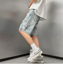 Load image into Gallery viewer, Retro High Street Denim Shorts
