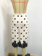 Load image into Gallery viewer, Skirts for Women Women Skirt Fashion Summer Skirts Elegant Dot Lace High Waist Package Hip Midi Skirt Women Faldas
