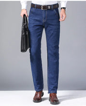 Load image into Gallery viewer, 2025 Men's Jeans Casual Stretch Classic Blue Black Denim Pants Men's Texture Jeans Versatile Item Interprets Denim Fashion offic
