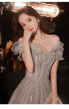 Load image into Gallery viewer, One Shoulder Fairy Style Evening Dress
