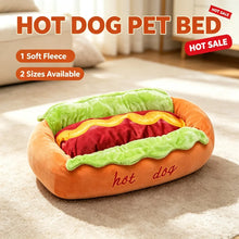 Load image into Gallery viewer, Hot Dog Pet Bed for Small Dogs Cats Soft Fleece Indoor Sleeping Nest Raised Support Cozy Puppy Cushion Home Pet Supplies
