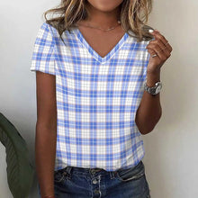 Load image into Gallery viewer, New Women's T-Shirts Funny Stripe Print Top Fashion Simple Pattern T Shirts for Women Summer Leisure Female Clothing Streetwear
