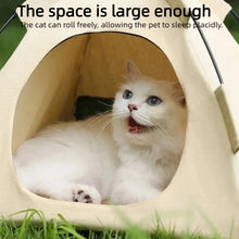 Load image into Gallery viewer, Pet Tent Bed Cats House Supplies Products Accessories Warm Cushions Furniture Sofa Basket Beds Winter Clamshell Kitten Tents Cat
