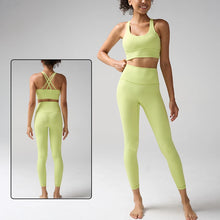 Load image into Gallery viewer, Women's Yoga Set Workout Set 2 Piece High Waist Yoga Leggings Sports Bra Gym Suit Activewear Sports Fitness Set Sports Suit
