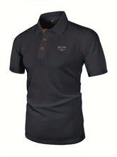 Load image into Gallery viewer, MILANO ITALIA Men's Textured Polo Shirt with Contrast Placket and Buttons
