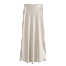 Load image into Gallery viewer, HH Skirts For Women 2024 Summer Solid Satin Sheath Long Skirt Female Show Curve Beach Outfits For Woman Mermaid Skirts
