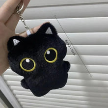 Load image into Gallery viewer, Cute plush toy of a black cat, suitable for decoration and also a great gift option.
