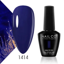 Load image into Gallery viewer, NAILCO 15ml Nail Gel Polish Semi Permanent UV Varnish Nails Art Gel Vernis Manicure TOP BASE Nails Products Supplies Equipment
