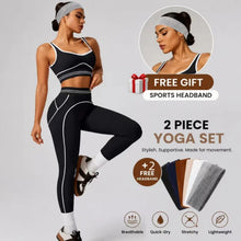 Load image into Gallery viewer, Women Yoga Set Sports Bra High Waist Leggings Gym Workout Fitness Activewear Stretch 2 Piece Suit
