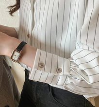 Load image into Gallery viewer, Vintage Striped Loose Shirt Women

