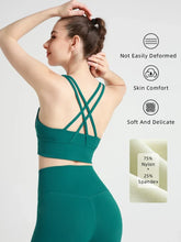 Load image into Gallery viewer, New Summer Sexy Sports Bras Women Fitness Vest Sports Top Cross Back Yoga Bra Running Fitness Breathable Shockproof Yoga Bra
