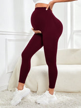 Load image into Gallery viewer, Maternity Leggings Over TheBelly Buttery Soft Pregnancy Workout Pants High Waisted Maternity Activewear for Women
