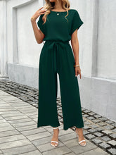 Load image into Gallery viewer, Modern Tie Waist Workwear Jumpsuit
