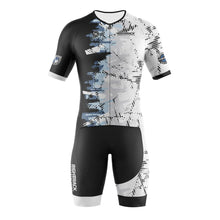 Load image into Gallery viewer, RIGHTTRACK Trisuit Men's Summer Triathlon Race Short Sleeve Skinsuit Clothing Swimming Cycling Running Custom Apparel
