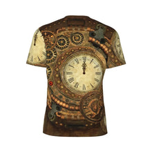 Load image into Gallery viewer, Gym T Shirt For Men Steampunk Design T-Shirts Fashion Wonderful Clockwork Vintage Summer Tees O Neck Streetwear Design Tops
