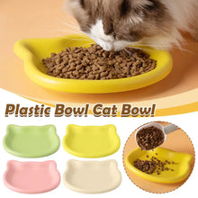 Load image into Gallery viewer, 1PC Cat-Shaped Pet Bowls, Pastel Color Cute Animal Design, Non-Slip Pet Food Dish, Ideal for Cats, Trendy Pet Accessory for Home
