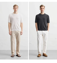 Load image into Gallery viewer, Knitted Smart Casual Tee Men

