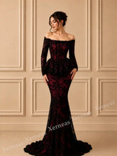 Load image into Gallery viewer, Customized Temperament Elegant Off-the-shoulder Evening Gowns for Banquet Lace Wedding Party Dress High Quality
