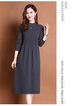 Load image into Gallery viewer, Autumn Knit A-Line Sweater Dress
