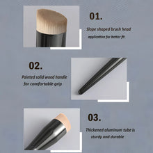 Load image into Gallery viewer, 1 Basic Foundation Make-Up Brush Flat Top Brush, Contour Brush, Bevel Powder Blusher Brush, Professional Makeup Brush
