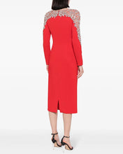 Load image into Gallery viewer, Elegant Beaded Straight Midi Dress
