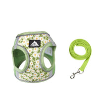 Load image into Gallery viewer, Cat Accessories Floral Pet Harness Reflective Meash Cat Chest Strap Adjustable Anti Escape Dog Leash Set Kitten
