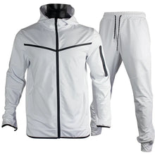 Load image into Gallery viewer, Luxury Brand Men Tracksuits 2-piece Set Black Sports Suit Tracksuits Jogging Men's Clothing Sweatpants Zip Sweatshirts Techwear
