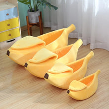 Load image into Gallery viewer, Banana Cat Bed House Funny Cute Cozy Cat Mat Beds Warm Durable Portable Pet Basket Kennel Dog Cushion Cat Pet Supplies ﻿
