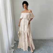 Load image into Gallery viewer, Boho Chic White Maxi Dress
