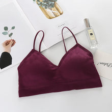 Load image into Gallery viewer, Women Sports Bras Fast Dry Elastic Padded Gym Running Skeep Bra Solid Color Fitness Yoga Sport Breathable Tops
