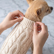 Load image into Gallery viewer, Twist Knit Warm Dog Sweater
