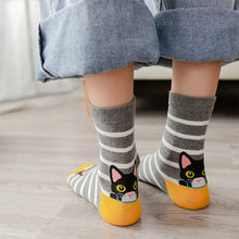 Load image into Gallery viewer, Playful Cat Crew Sock Pack
