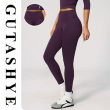 Load image into Gallery viewer, Fitness Leggings High Rise Hip Lift Brushed Soft Material For Ladies Outdoor Elastic Slim Fit Outer Wear Sports Tight Pants
