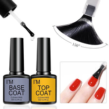 Load image into Gallery viewer, Nail Art Kit With 4 Pcs/Set  Base Coat And Top Coat LED Light Curing Quick-drying Transparent Glossy Mirror Lasting Nail Art Gel
