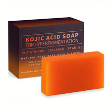 Load image into Gallery viewer, 100g Kojic Acid Soap with Vitamin C,Turmeric, Retinol, Shea Butter, Vitamin E, Kojic Acid for Clean and Nourish The Skins
