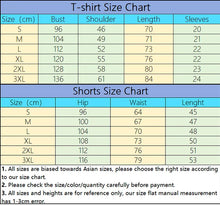 Load image into Gallery viewer, Men's Tracksuit T-shirts and Sports Shorts Urban Casual Fashion Short Sleeve Outfits Male Summer Home Outdoor Comfort Tees Set
