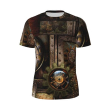 Load image into Gallery viewer, Gym T Shirt For Men Steampunk Design T-Shirts Fashion Wonderful Clockwork Vintage Summer Tees O Neck Streetwear Design Tops
