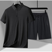 Load image into Gallery viewer, polo Shirts + shorts 2024 summer new style fashion Sportswear Men's Casual Sets Male Fashion shirts and shorts full size M-4XL
