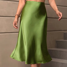 Load image into Gallery viewer, Elegant Summer A-Line Midi Skirt
