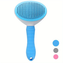 Load image into Gallery viewer, One-Click Pet Hair Removal Comb for Effortless Grooming of Dogs and Cats - Float Hair Removal Slicker Brush with Automatic Funct
